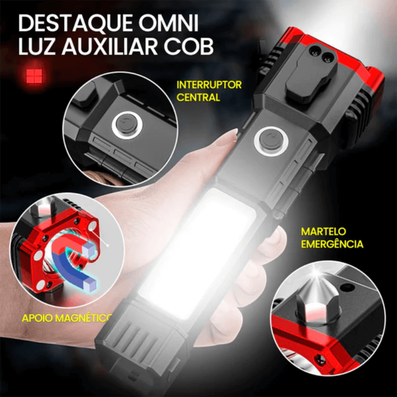 Lanterna Tática Indestrutível 4 em 1 - Ultra Potência - ÚLTIMO DIA NA PROMOÇÃO