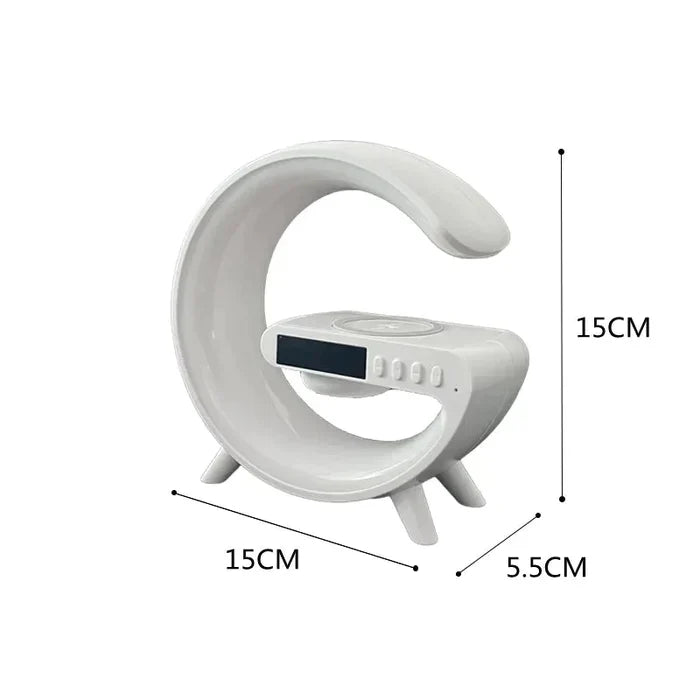 Luminária De Mesa G Speaker Caixa de Som E Carregador De Celular Sem Fio