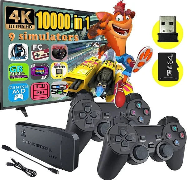 GameStick 4K Retrô 10000 Jogos